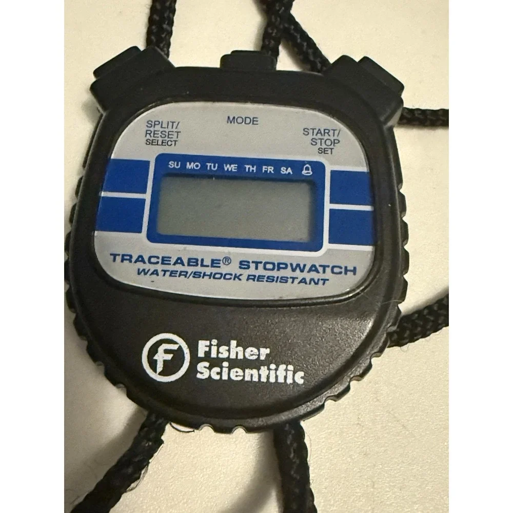 Fisher Scientific Traceable Water/Shock Resistant Stopwatch 14-649-11 Needs Batt